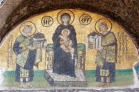 mosaic icon up to the hagia sophia entrance scaled